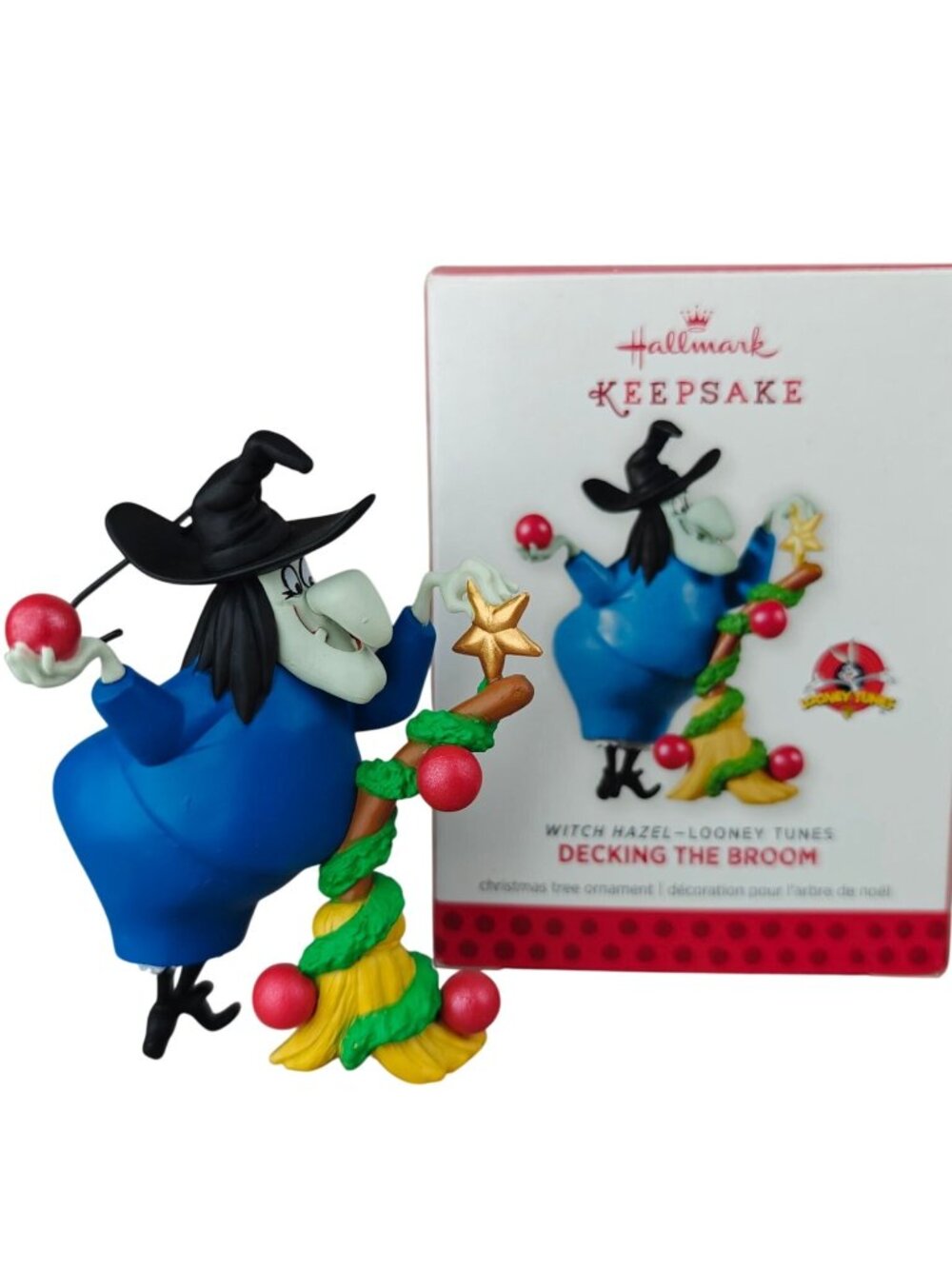 Hallmark Keepsake Looney Tunes Ornament Witch Hazel Decking The Broom Christmas